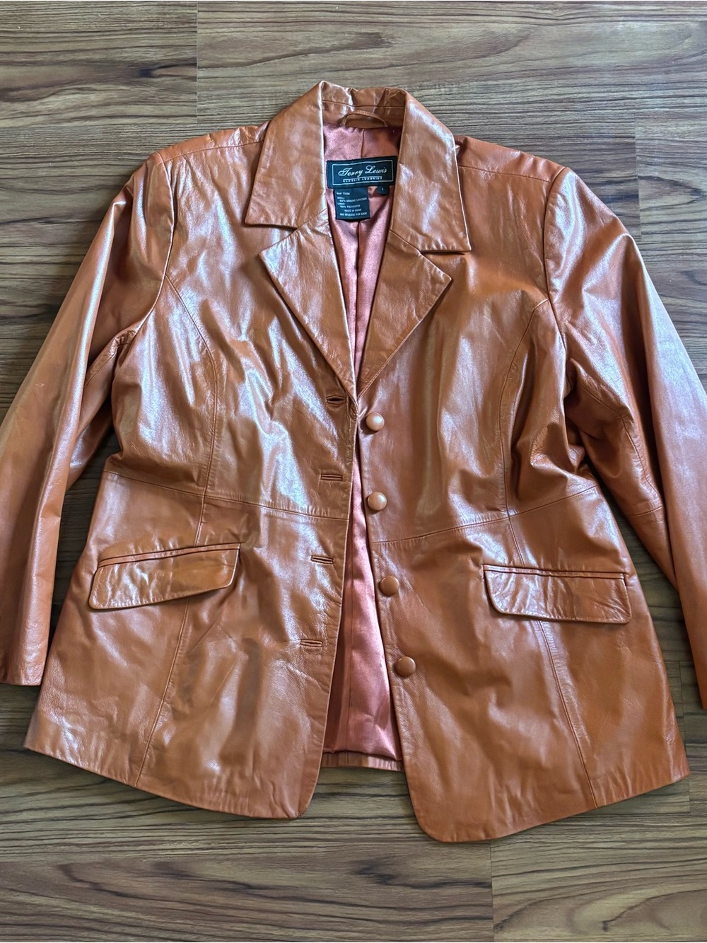 Vintage Leather Terry Lewis Blazer-Conac